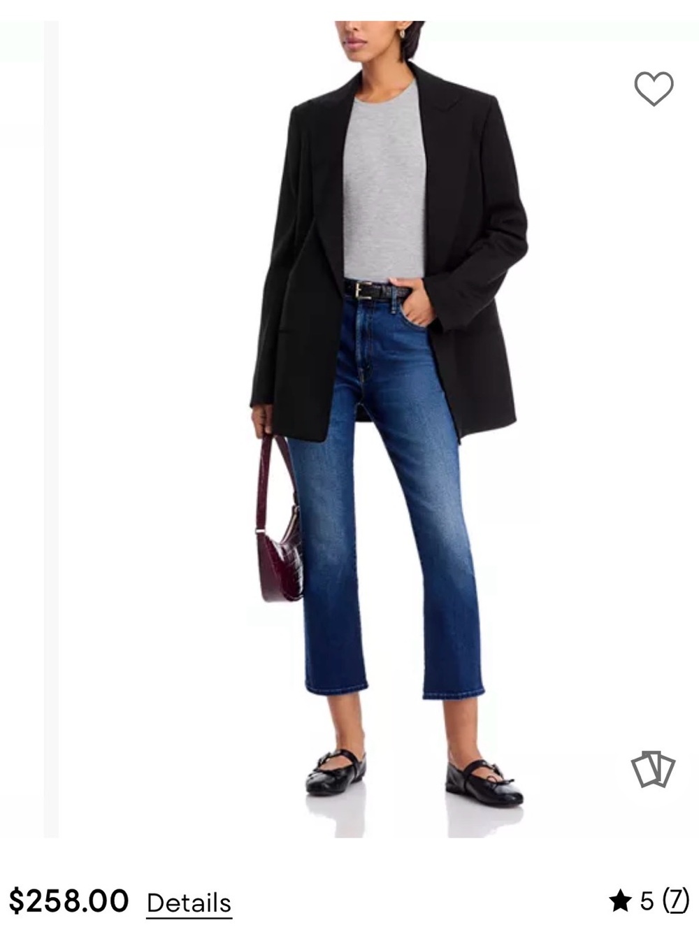 MOTHER Women’s Hustler Ankle Fray